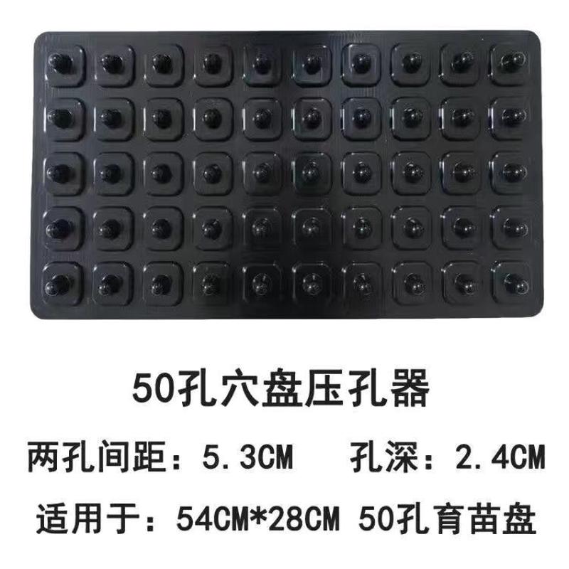 育苗穴盘营养土起苗器打孔器塑料压穴板压孔播种工具压坑