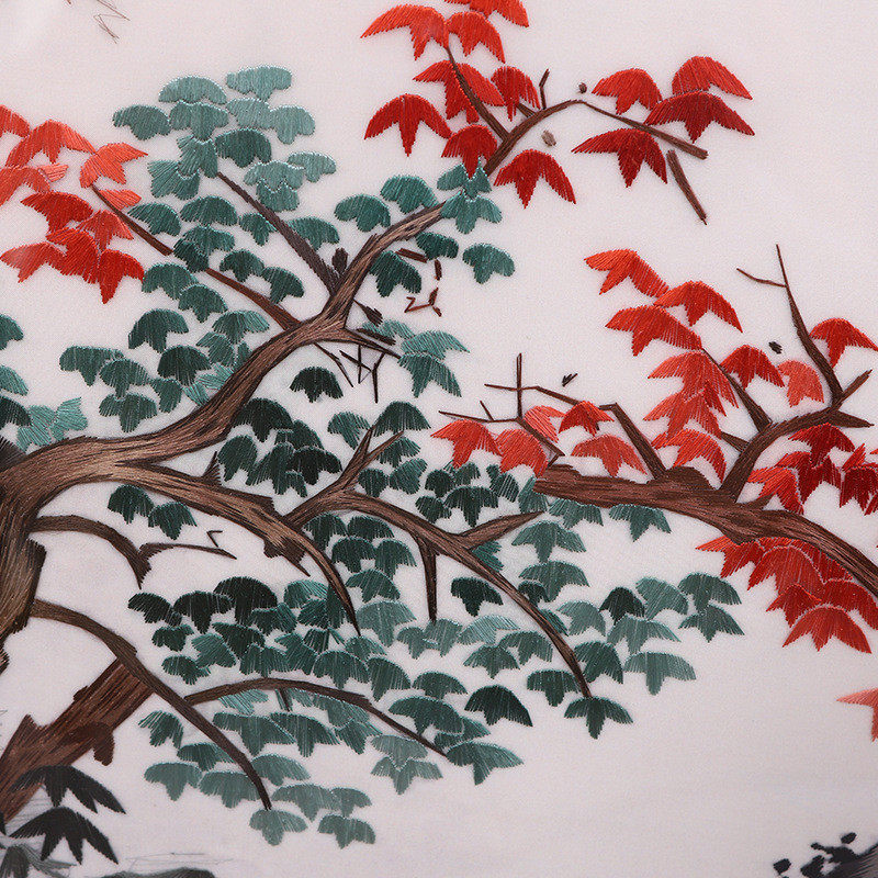 山水画手工刺绣系列苏绣成品挂画苏州刺绣客厅玄关餐厅卧室装饰画