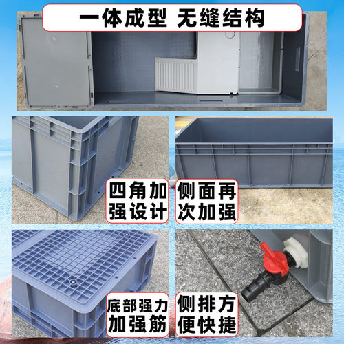 热销乌龟缸专用饲养箱带晒台缸型号周转箱养龟家用乌龟饲养大生态