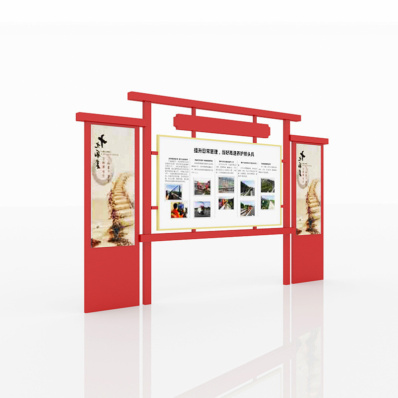 壁挂宣传栏街道滚动防水文化发光灯箱景区学校挂墙led宣传栏厂家
