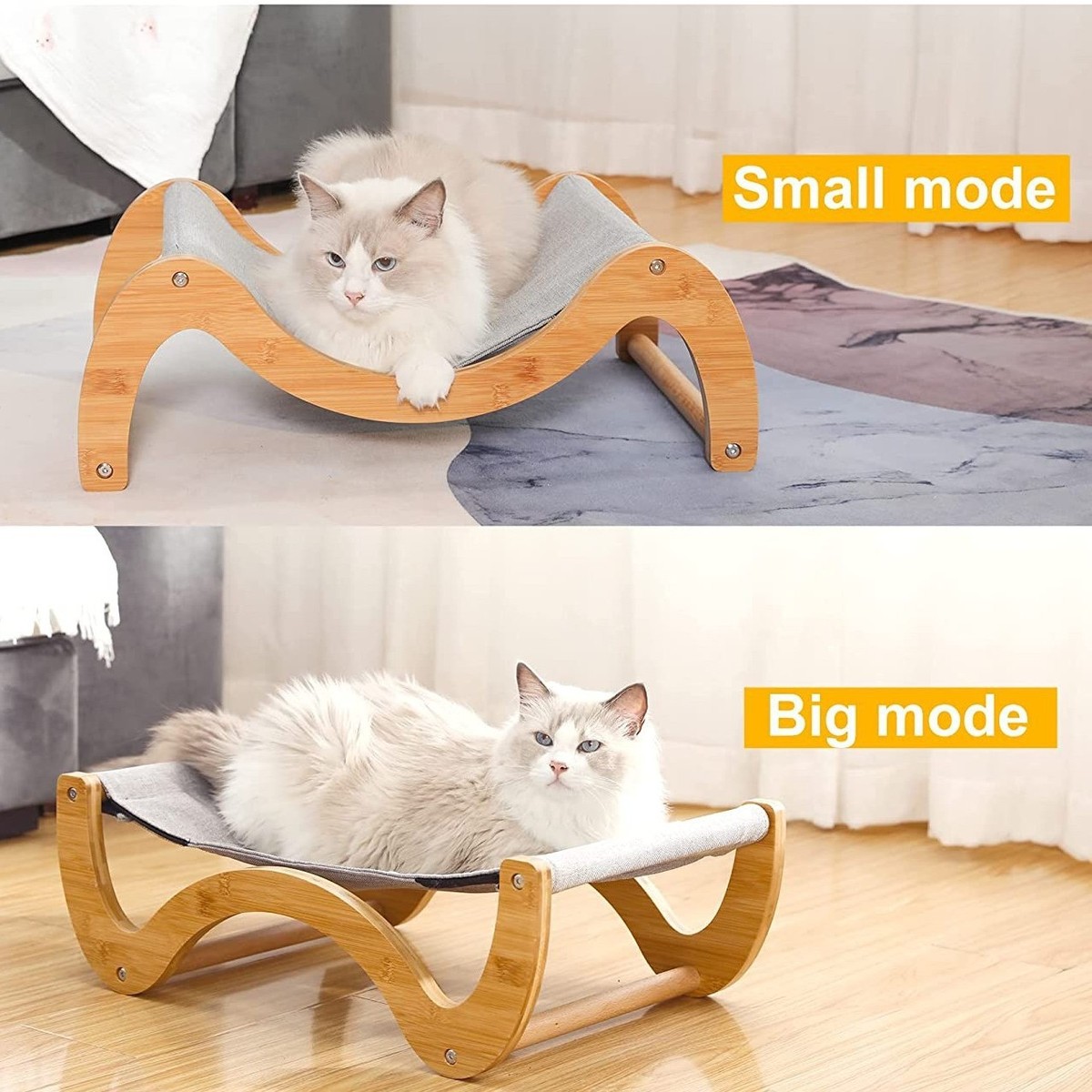 简约猫猫休闲玩耍摇摇床猫咪易清洗宠物床皮质睡觉宠物用品