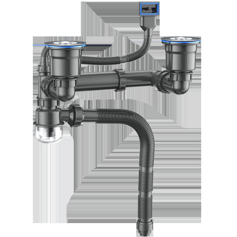 后置直供源头双槽防臭防虫下水管厨房专用洗碗池配件菜盆下水管,家装主材,水槽下水器,淘宝优惠券,粉丝福利购,淘宝优惠卷