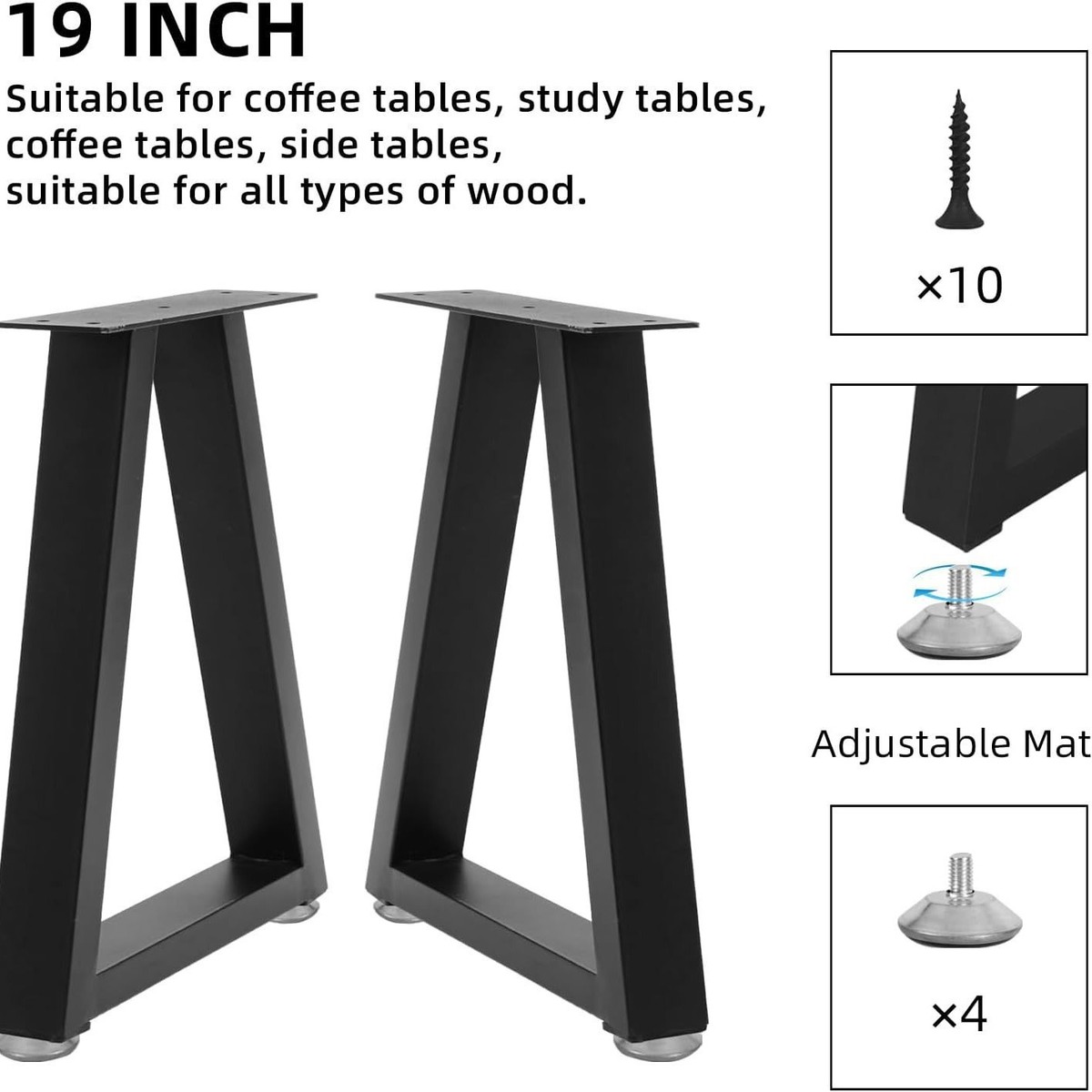 桌腿桌子腿支撑架金属铁艺吧台办公桌书桌脚支架大板腿脚桌架