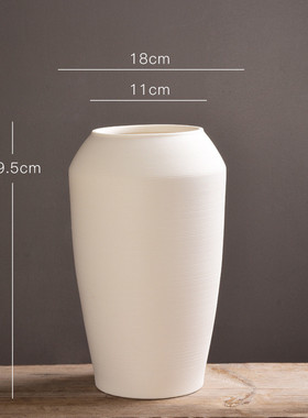 新中式高颜值陶瓷花瓶轻奢工艺酒店样板间会所花插盆栽高级感摆件