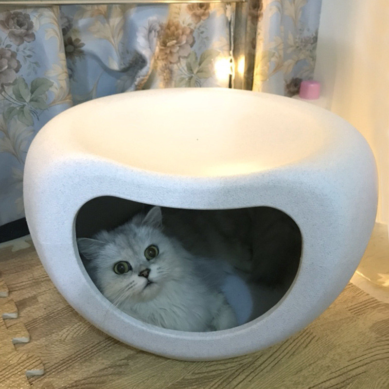 宠物窝半封闭式四季通用猫屋猫床夏季猫咪窝网红猫凳子舍猫窝