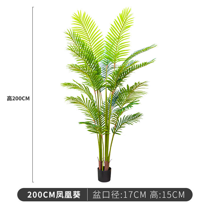 北欧仿真绿植散尾葵ins风植物假绿植盆栽落地室内装饰假树仿批发