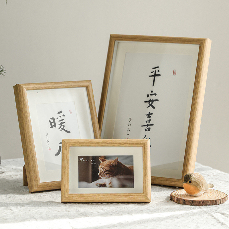 木质相框摆台框中空diy画框字画框书写框油画框干花立体678寸批发