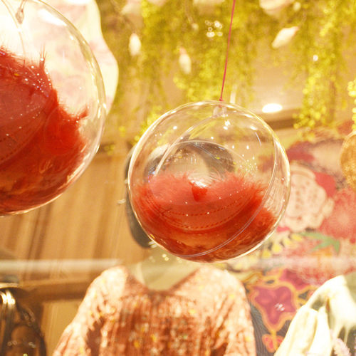 圣诞球高透明整件4-20cm塑料装饰圆球圣诞装饰吊球节庆空心挂球