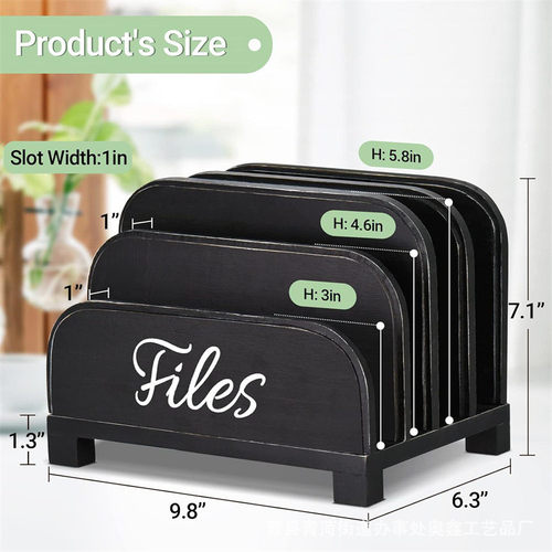 木质置物架储物架学习资料书架办公桌文件架分隔手机平板实木桌面