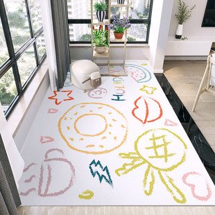 卡通室内阳台满铺地垫防水坐可擦洗pvc儿童玩耍防滑垫子摇椅地毯