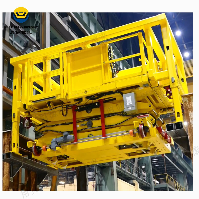 剪垂直式叉提升平台核工业维修平台轨道行走侧方位延展剪叉提升机