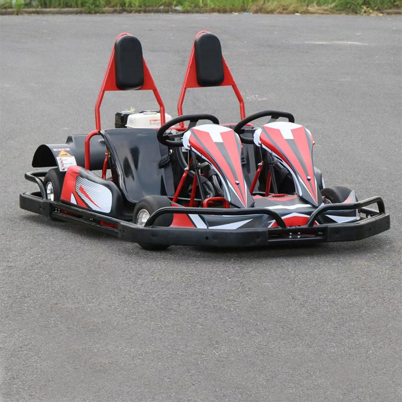 热销厂家直销成人竞技卡丁车休闲娱乐漂移卡丁车儿童双人电动燃油