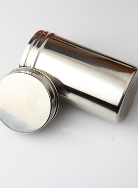 275ml420ml不锈钢螺口瓶存样留样罐不锈钢螺纹不锈钢304盖密封罐