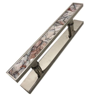 新中式包厢拉手玻璃门拉手豪华轻奢推拉门古铜贝壳拉手贝壳门把手