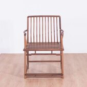 梳背主椅新中式 靠背椅子太师椅 实木茶桌椅办公书房仿古新中式