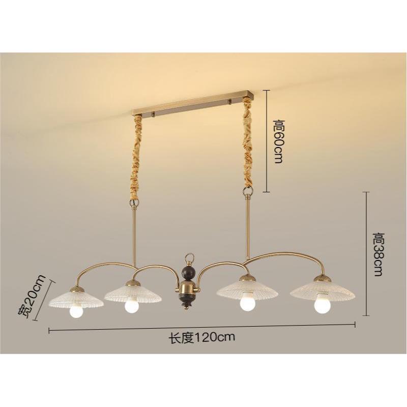 中古风中式主卧室书房灯美式客厅吊灯田园乡村复古简约实木餐厅灯