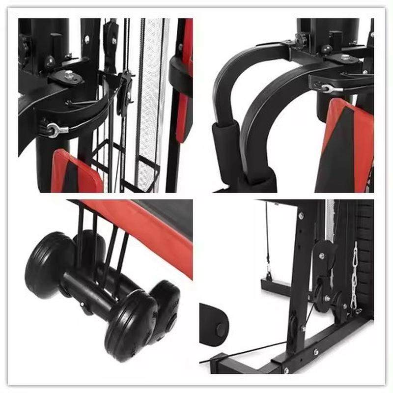 现货室内综合训练器三人家用立式站大型组合器械力量多功能健身器