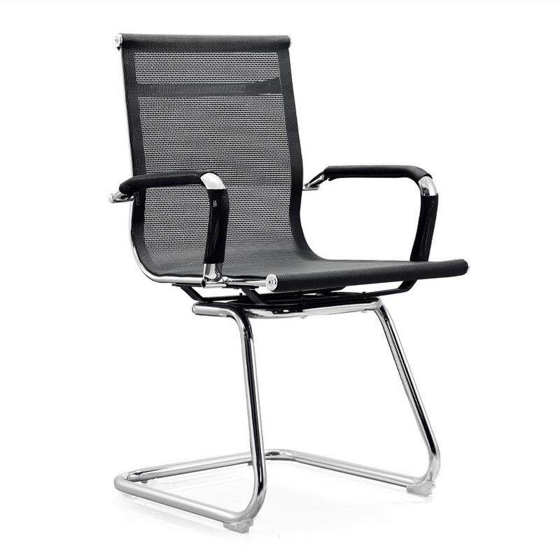 现代简约办公椅靠背人体工学旋转升降会议椅家用皮质弓形电脑椅子