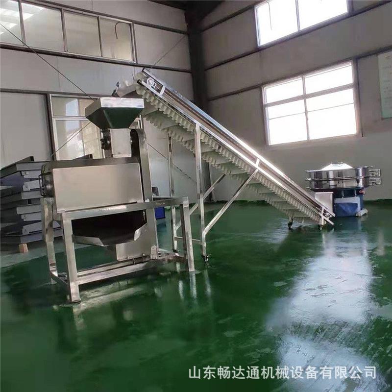 热销工业樱桃分离梨子去核打浆机桑葚浆渣荔枝打浆机1.5吨浆渣分