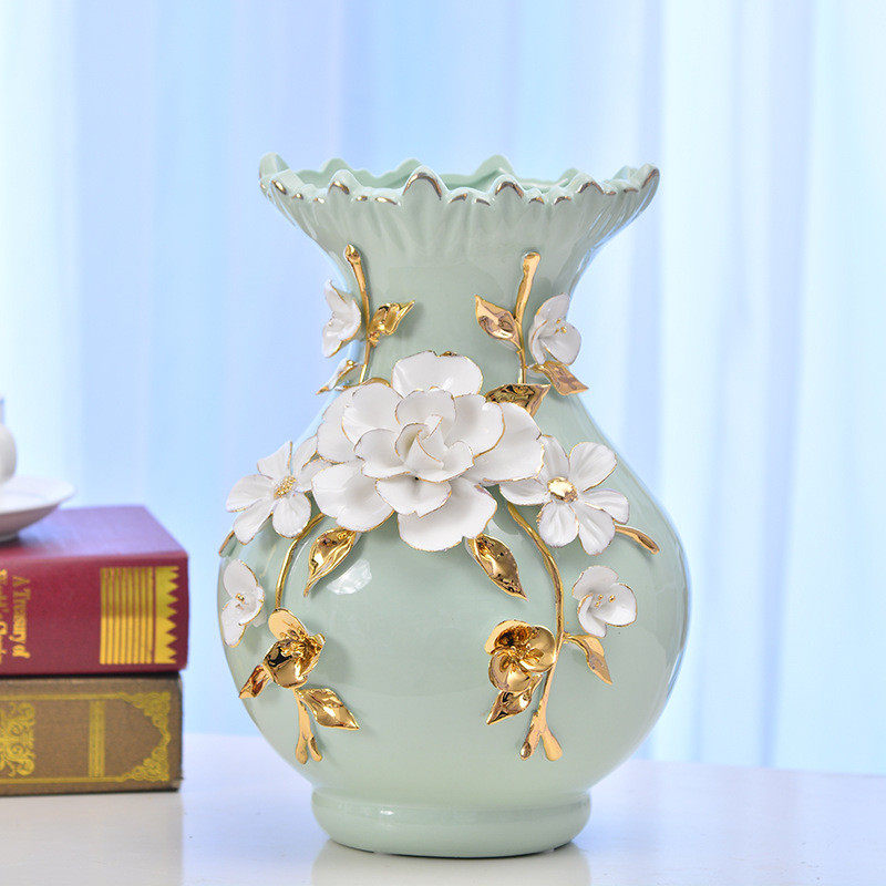 现代简约时尚陶瓷花瓶婚庆家居饰品摆件客厅书房摆设工艺品礼品,鲜花速递/花卉仿真/绿植园艺,花盆,淘宝优惠券,粉丝福利购,淘宝优惠卷
