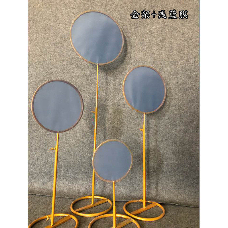 婚礼道具新款路引镜面圆形路引铁艺舞台布置橱窗装饰订婚宴生日宴