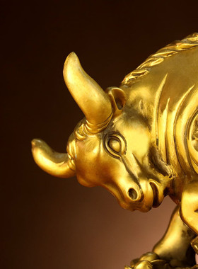 铜雕纯铜铜牛旺市牛生肖牛财运如虹铜牛十二生肖动物家居摆件