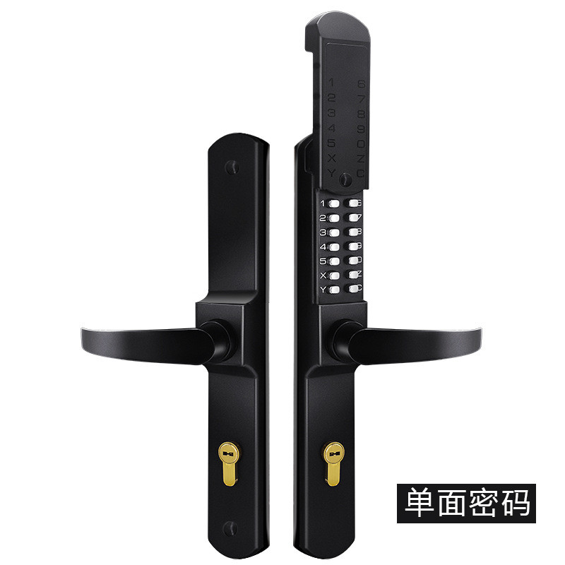 铁门锁庭院大门锁别墅田园锁门防盗锁钥匙古铜艺机械红铝门把手