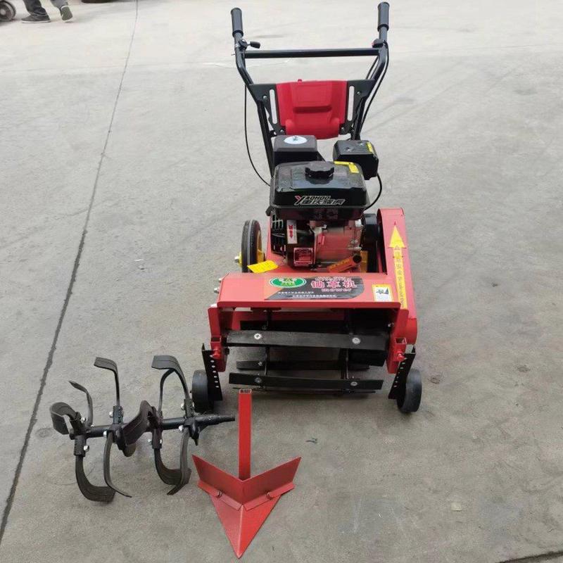 热销家用小型柴油除草机硬地开荒松土锄草机汽油自走式旋耕机