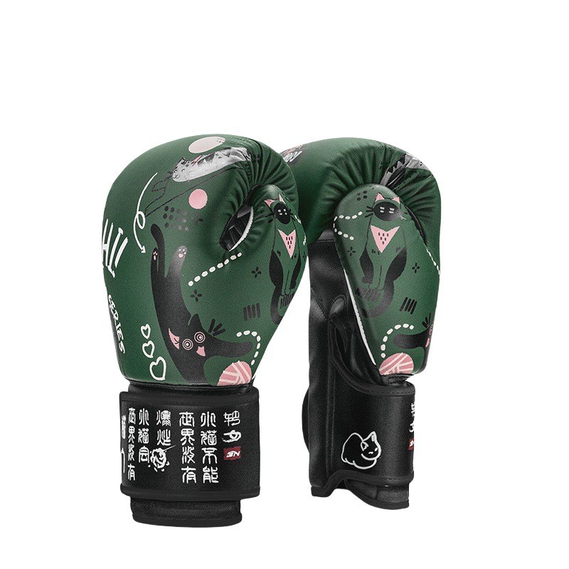 热销bn81012oz拳套儿童成人散打格斗拳击手套泰拳印花搏击武术训