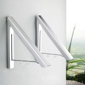 太空铝隐形晾衣架阳台折叠晾衣架宾馆伸缩晾衣架酒店晾衣架壁挂