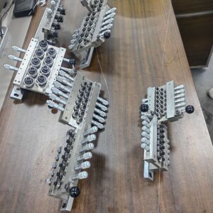 外径42铁丝钢丝线材校直器7-18轮收卷机在线调直器电镀发黑矫直器