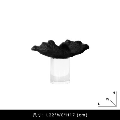 新中式东方样板间水晶石头摆设假山摆件书房酒柜客厅卧室软装饰品