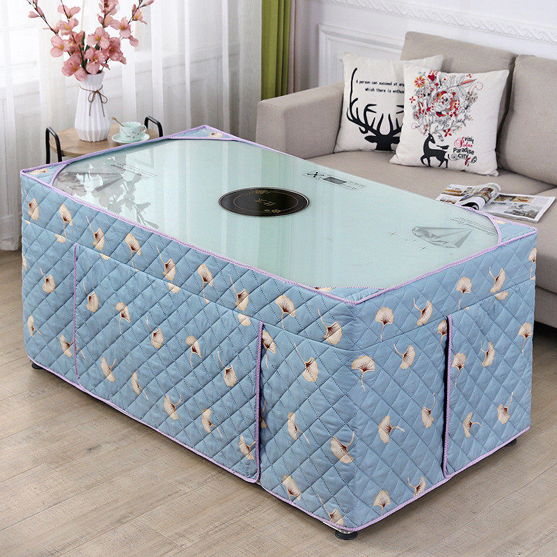 批发新款烤火罩加厚长方形开孔电炉罩火炉罩茶几罩电暖炉桌罩桌布