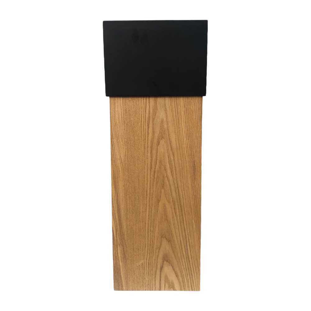 北欧收纳风木质垃圾桶大号家用创意民宿卧室带盖客厅酒店纸篓