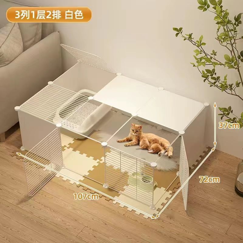 猫笼家用室内封闭式猫咪怀孕待产猫产房产窝猫笼猫窝带厕所繁殖箱