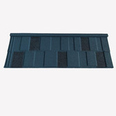 彩石蛭石瓦方格款 别墅屋面金属瓦防水隔热金属瓦仿古金属瓦