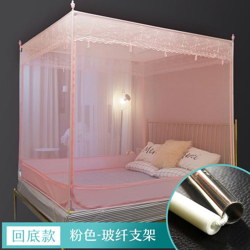 儿童防摔蚊帐1.8m床家用小孩防掉拉链加厚加密门三开1.新品