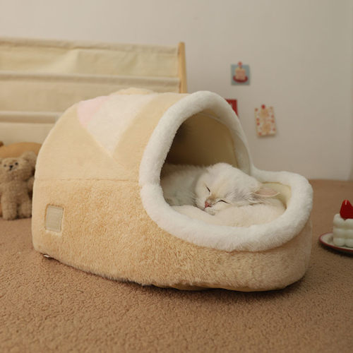 猫窝冬天保暖封闭式安全感垫子猫睡觉布偶宠物猫猫床冬季猫咪睡窝