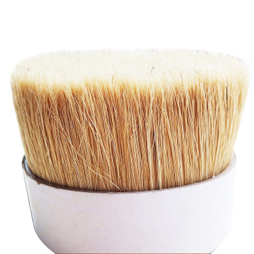 厂家猪毛水煮猪鬃刷50～90分原白色57mm动物毛鬃发梳用切鬃刷漂白