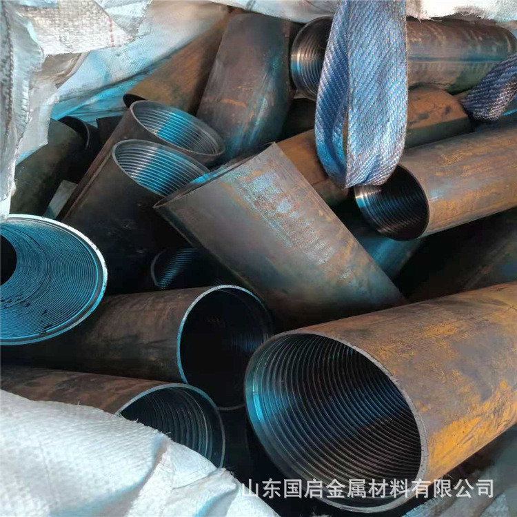 供应陕西89*6隧道洞口中管丝 95*6接头 管棚钢花管打孔车棚锁尖