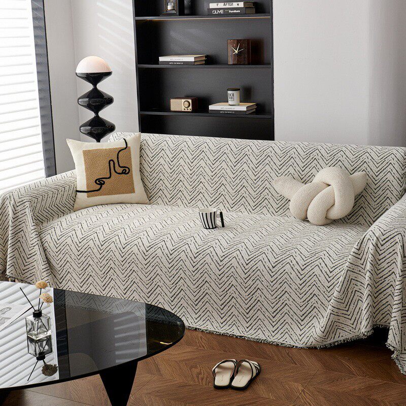 雪尼尔高档沙发巾2024年新款轻奢高级感全盖防猫爪沙发盖布沙发毯