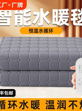 日本水暖电热毯双人电褥子单人水循环炕新款水热毯水床垫除螨除湿