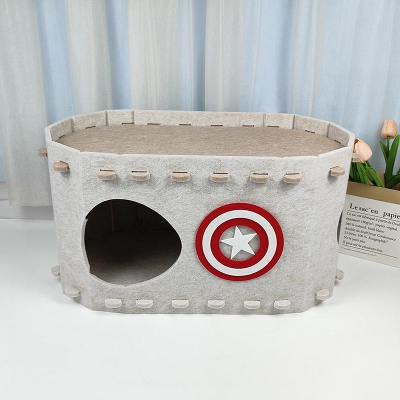 双层猫咪别墅窝猫抓板耐磨批发屑不掉狗窝猫窝猫屋房子四季通用