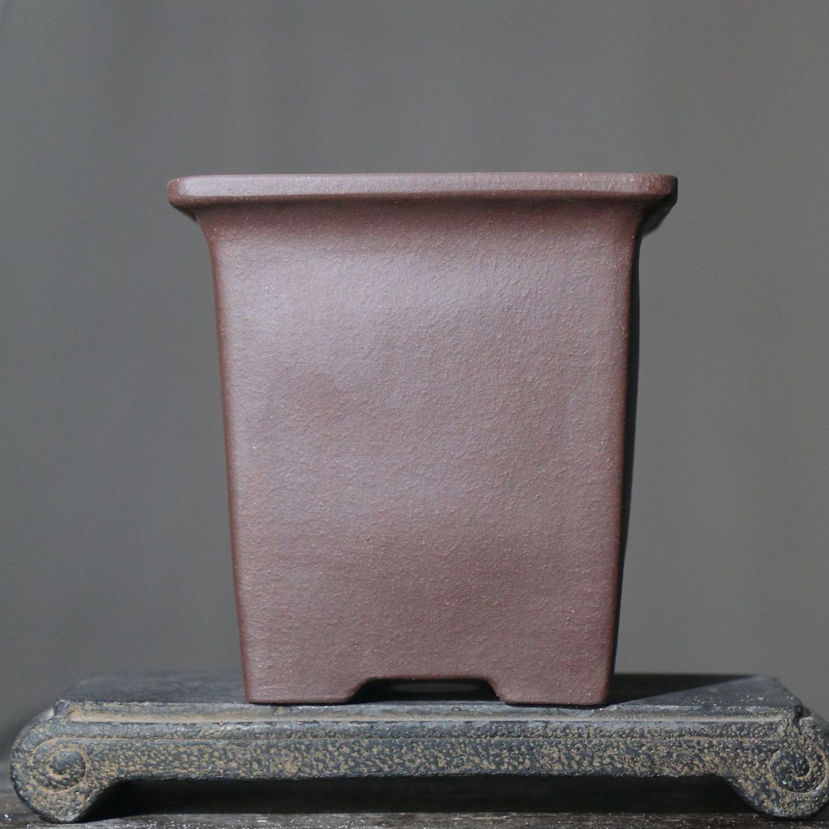 紫砂花盆四方正方形兰盆签筒兰花盆盆景盆客厅桩子张玉红制手工盆