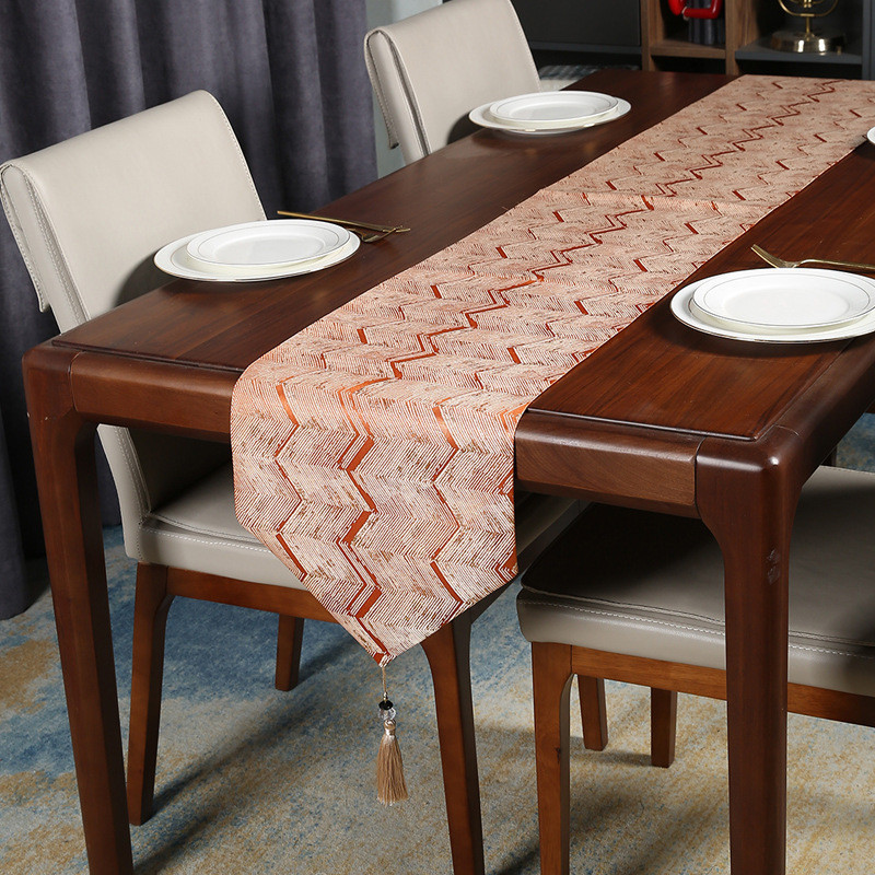 餐床尾巾轻奢茶几电视柜台布长条装饰现代简约北欧床旗桌旗