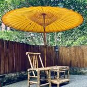 中式 油纸伞大伞仿古户外防水遮阳2米复古太阳庭院伞非遗传统古风