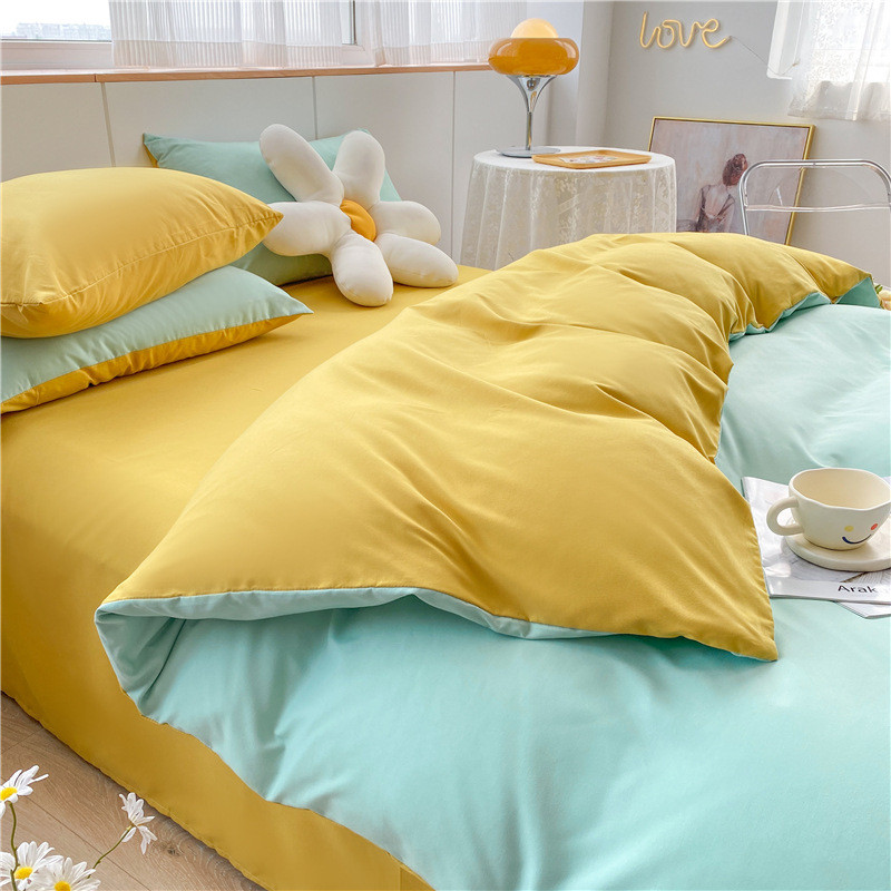 eq4fins风四件套被子冬季纯水洗棉床单三件套宿舍被套床上用品4被