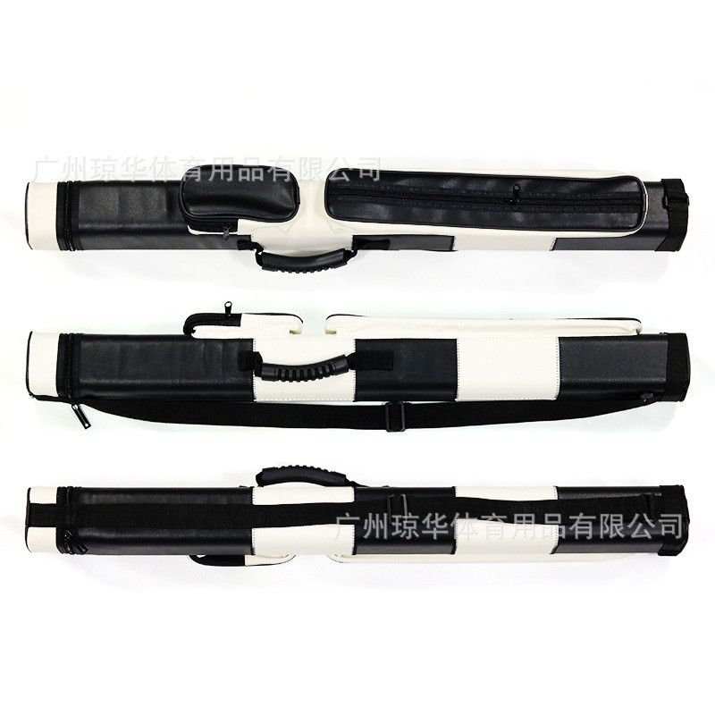 2B2S杆筒黑白色4孔方型杆筒1/2杆筒美式球杆杆筒1/2杆桶台球用品