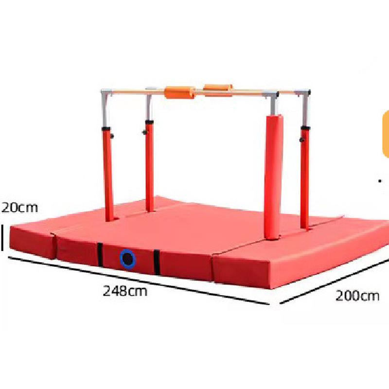 儿童体高度能训练器材单双杠吊环引体向上可调节适加保护套保护垫