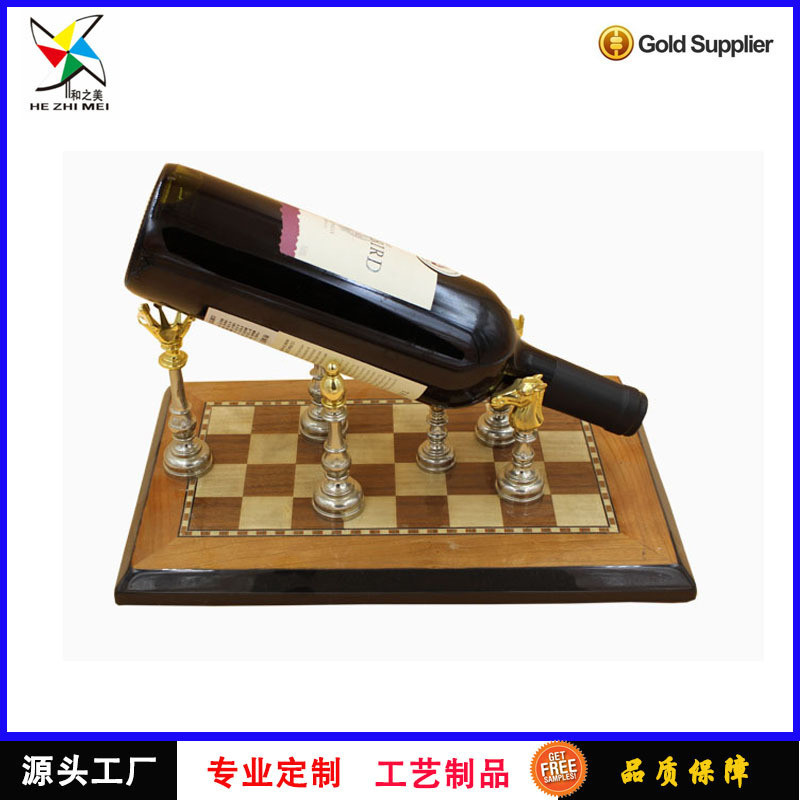 样板房金属饰品欧式酒柜装饰品红酒架创意实用摆件软装工艺品